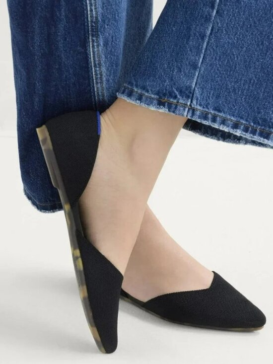 Rothy's Shoes - Rothy's The D'Orsay Point in Black - Size: 8